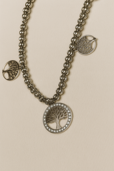 <h3>Pulsera Plata Tibetana</h3>  <b>ÁLBOL DE VIDA</b>