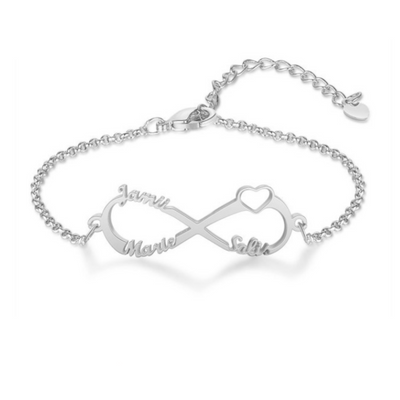 <h3>Pulsera 925 Plata de Ley</h3>  <b>Infinito Personalizadas</b>
