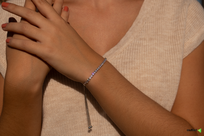 <h3>Pulsera 925 Plata de Ley</h3>  <b>Ágata</b>.